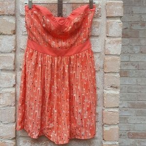 Kimchi Blue coral strapless mini dress 4